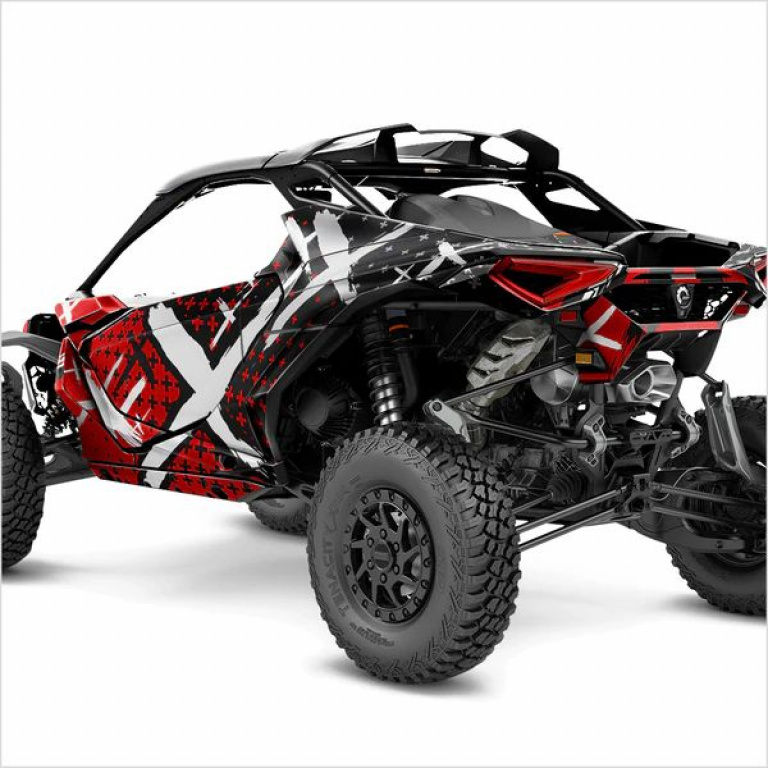 X-Design Dark Red XL Version for Can-Am Maverick R 2 Doors